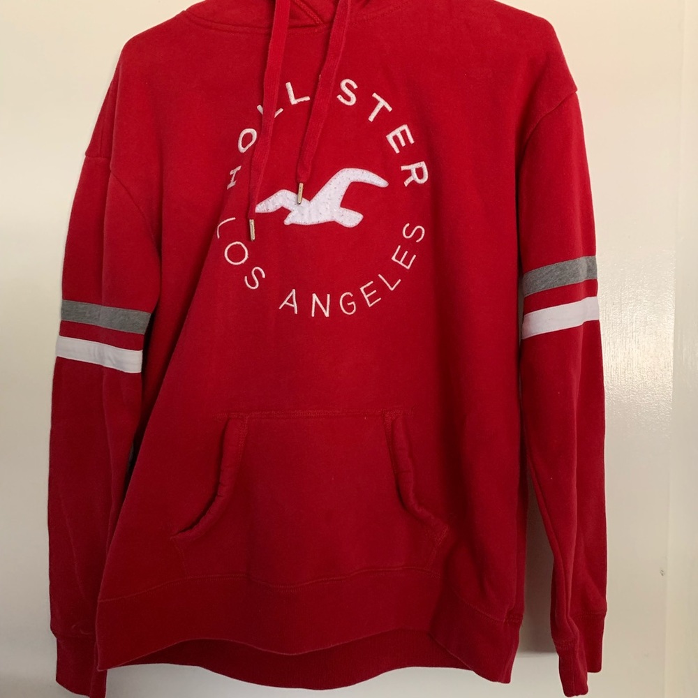 Women’s red hollister sweater